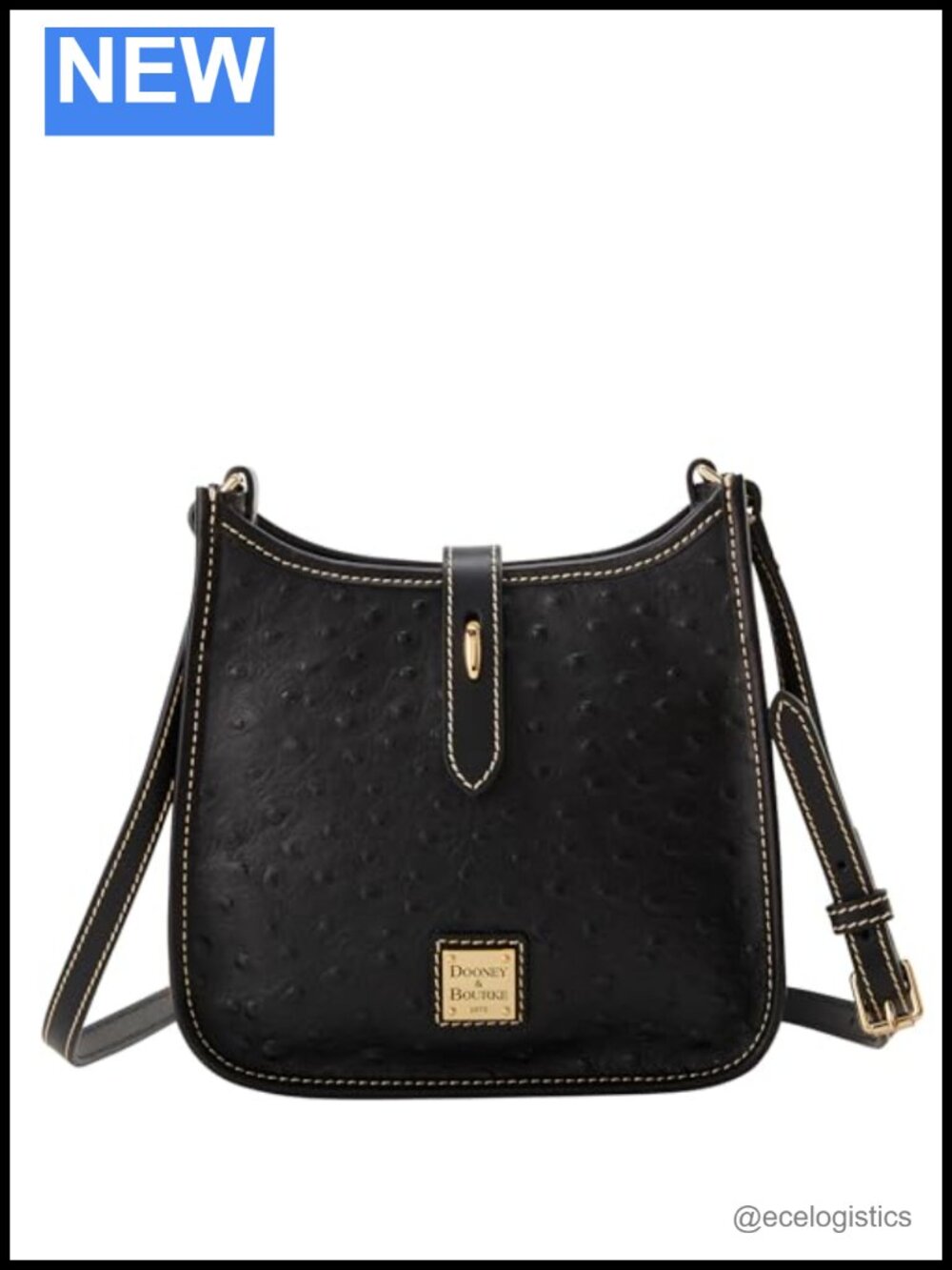Vintage Leather Messenger Bag Crossbody Adjustable Strap